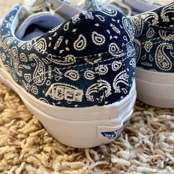 VANS Acer NI SP Denim Paisley Bandana Sneakers Shoes, Men’s Size 7 / Women’s 8.5 - Picture 10 of 11